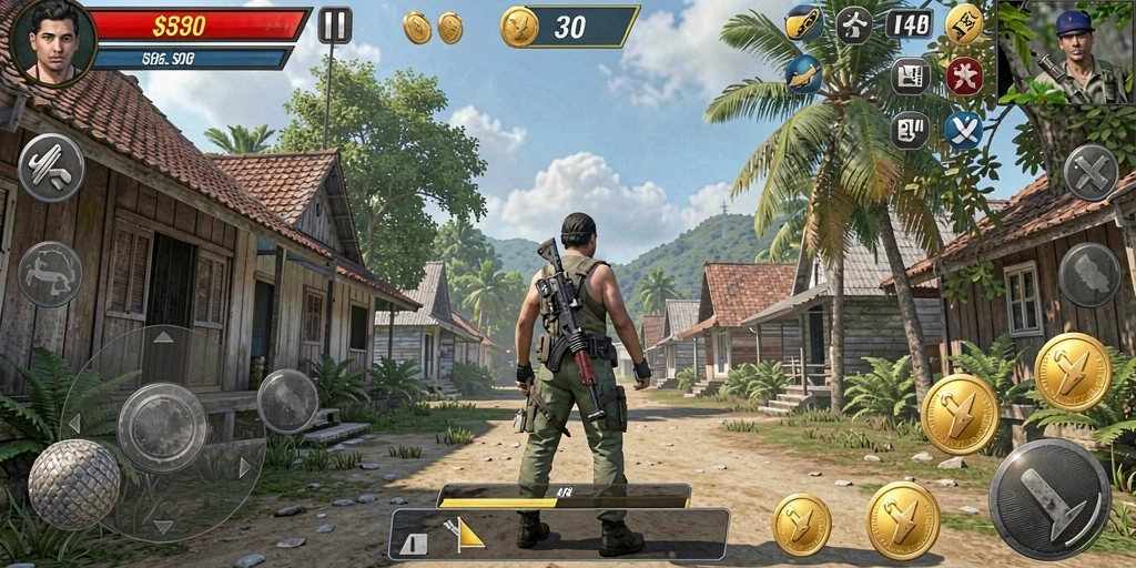 Tangkapan layar petualangan seru dalam game.