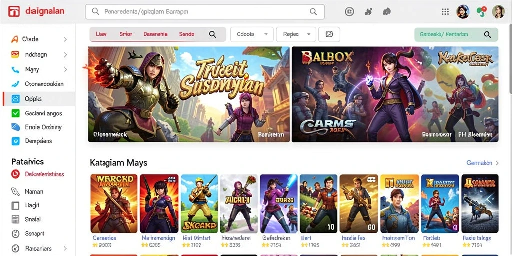 Tampilan antarmuka aplikasi yang menarik.