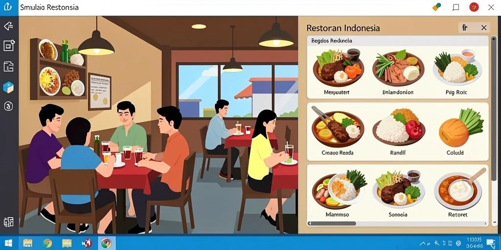 Tampilan awal permainan yang menarik perhatian.