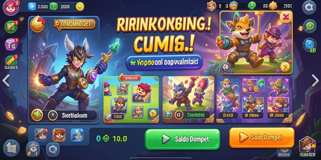 Tampilan awal FB168 yang menarik dan penuh warna.