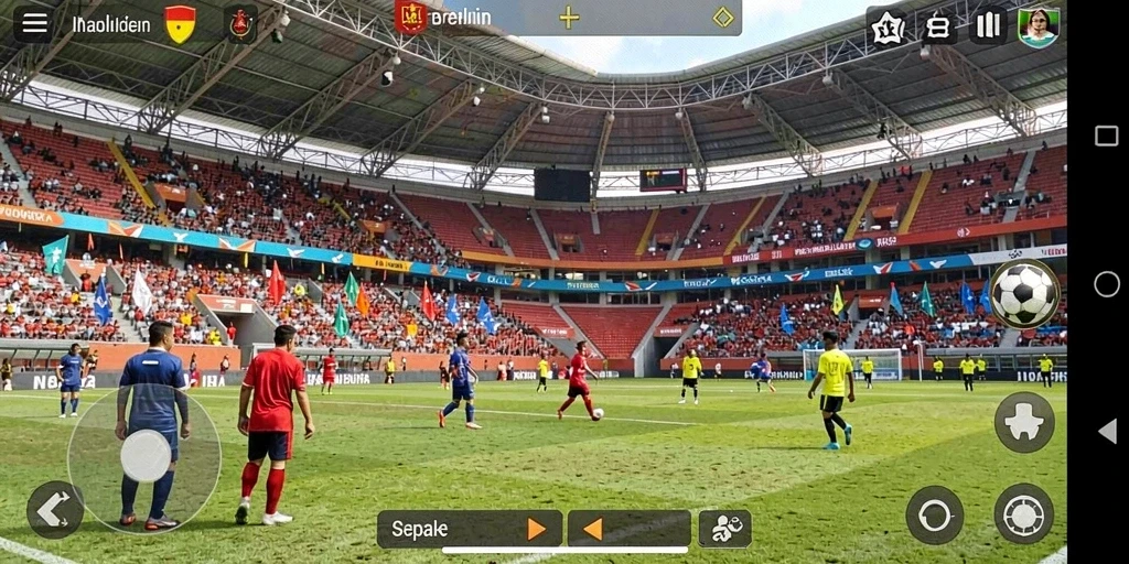 Tampilan utama IDNSCORE dengan menu yang interaktif.