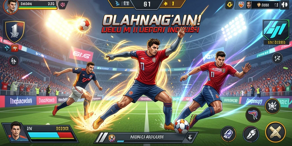 Tampilan awal REBAHIN dengan karakter utama yang menarik.