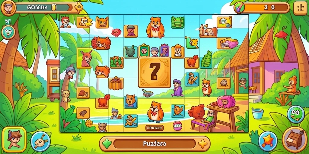 Screenshot menunjukkan lingkungan pasir yang menakjubkan.